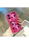 For Vivo Y04/Y19/Y29S Compatible Pink Red Silicone Heart Mask Pattern Case Shockproof Camera Protection - 4