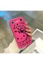 Tecno Pova Slim Compatible Pink Red Silicone Leopard Pattern Kitty Case Shockproof Camera Protection - 4