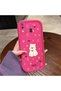 Samsung Galaxy A20/A30 Compatible Pink Red Silicone Rose Dog Pattern Case Shockproof Camera Protection