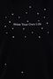 Black Shine Printed Stoned Crew Neck Sweatshirt - 4