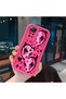 Redmi Note 11 Pro 5G/4G Compatible Pink Red Silicone Heart Mask Pattern Case Shockproof Camera Protection - 3
