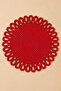 Galaxy Series Decorative Single Placemat Model Round American Service Placemat Knitted Placemat Handmade Stylish Table Decoration Dining Table Breakfast Table Tableware Decor Home and Kitchen Accessory - 2