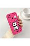 Redmi 10C Compatible Pink Red Silicone Dotted Dog Pattern Case Shockproof Camera Protection - 2