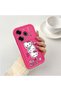Tecno Pova 6/Pova 6 Pro Compatible Pink Red Silicone Strawberry Kitty Pattern Case Shockproof Camera Protection - 2