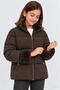 Girl's Stand Collar Plush Detailed Puffer Coat - 2