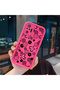 Redmi Note 10 Pro Compatible Pink Red Silicone Flower and Butterfly Pattern Case Shockproof Camera Protection - 4