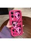 For Vivo Y04/Y19/Y29S Compatible Pink Red Silicone Heart Mask Pattern Case Shockproof Camera Protection
