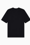 Men's Eagle Logo Printed Regular Fit Round Neck Short Sleeve Black T-Shirt - 5