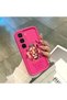 Infinix Hot 60 Pro Plus Compatible Pink Red Silicone Lion King and Butterfly Pattern Case Shockproof Camera Protection - 4