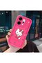 Oppo Reno 14 Pro Compatible Pink Red Silicone Cherry Kitty Pattern Case Shockproof Camera Protection - 3