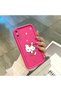 حافظة بنمط كيتي من السيليكون باللون الأحمر الوردي متوافقة مع هاتف iPhone XS Max، حافظة مقاومة للصدمات لحماية الكاميرا - 4