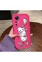 Redmi K50 Ultra Compatible Pink Red Silicone Strawberry Kitty Pattern Case Shockproof Camera Protection