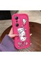 Infinix Hot 20 4g Compatible Pink Red Silicone Strawberry Kitty Pattern Case Shockproof Camera Protection