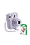 Instax Mini 13 Camera Portable Photo Camera Purple with 10 Pack Film