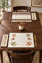 Hazel |   Leaf and Plaid Patterned 2-Piece American Service Set, 35 X 45 cm - 2
