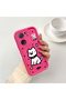 Mi 13t Pro/Mi 13t Compatible Pink Red Silicone Dotted Dog Pattern Case Shockproof Camera Protection - 2