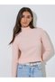 Turtle Neck Ribbed Long Sleeve Top - 3