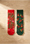 Unisex Christmas Boxed 2-Piece Cotton Socks - 2