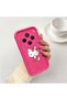 حافظة لهاتف Redmi 14C 4G/5G متوافقة مع نمط Cherry Kitty من السيليكون باللون الوردي والأحمر، مقاومة للصدمات وحماية للكاميرا - 2