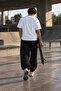 Men's Oversize Sweatpants Printed Loose Elastic Cuffs Streetwear Jogger - 3