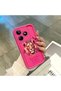 For Realme C51/C53 Compatible Pink Red Silicone Lion King and Butterfly Pattern Case Shockproof Camera Protection - 4