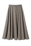 Hazel Plaid Layered Asymmetrical Midi Skirt Women's Mink - 2