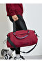 Red Gym Bag with Braided Handle - 2