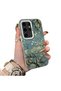 Samsung Galaxy S24 Ultra Compatible Retro Oil Painting Apricot Blossom Pattern Case, Full Lens Protection