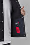 Men's Snap Closure Water Repellent Jacket M0110910 Black - 4