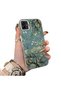 Samsung Galaxy A03/A04E/A04 Compatible Retro Oil Painting Apricot Blossom Pattern Case, Full Lens Protection