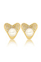 Faux Pearl Stud Earrings - 4