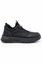 Black 100% Leather Men's Casual Sports Shoes |   Eva Sole Full Mold |   Stretchy Smart Laces Full Orthopedic |   Modern Casual Men's Sneaker Shoe Model for Comfortable and Comfortable Daily Use