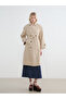 Sparkling Choices from Shining Store Women's Double Breasted Roba Collar Belted Trench Coat - 2