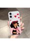 iPhone 16 Compatible Transparent Silicone Case Cute Dachshund Dog Pattern with Heart Glasses Camera Protected Anti-Shock - 2
