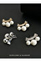 Faux Pearl Stud Earrings - 2
