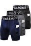 Compression Shorts Men 1/3 Pack, Dry Fit Compression Underwear Spandex Running Shorts, Workout Athle