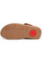 Lulu Adjustable Leather Toe Post womens Wedge Sandal - 4