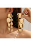 Textured Geometric Dangle Earrings