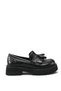 Vela Sola Women's Loafer 0012302 Black Crocodile - 7
