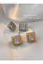 Geometric Stud Earrings - 2