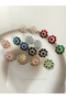 Flower Stud Earrings - 3