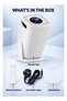 Coolita V2 Smart Mini Projector, FHD/UHD Content Support, Wireless Screen Mirroring, Flexible Rotating Stand, Compatible with Android, iOS, Windows, Laptop and Smartphone, Remote Control, UK Plug, Whi - 6