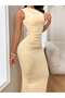 Rochie maxi, galbenă - L - 4