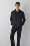 Men's Snap Closure Water Repellent Jacket M0110910 Black