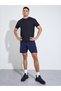 Black Solid Round Neck Short Sleeves Regular Fit Active T-Shirt - 2