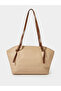 Khaki Tote Bag with Contrast Straps - 3