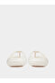 Off White Comfort Beach Flip Flops - 4