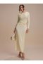 Rochie maxi, galbenă - XL
