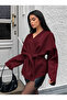 Comfortable Fit Cashmere Coat with Tie Detail - 4