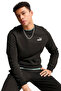 Ess Small No. 1 Logo Crew 68256401 Men's Sweatshirt Black